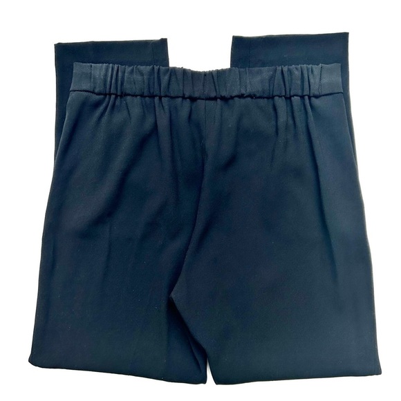 Aritzia Babaton Cohen Trouser Cropped Pleated Dress Pant Jogger Black Crepe Sz 4 - Picture 10 of 13